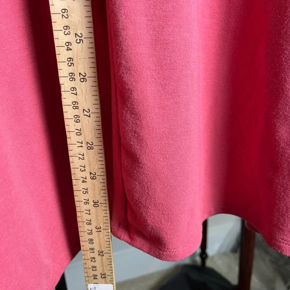 Zenana Oversized V-Neck Poncho Tunic T Shirt Rose Pink Size XL - Picture 6 of 6